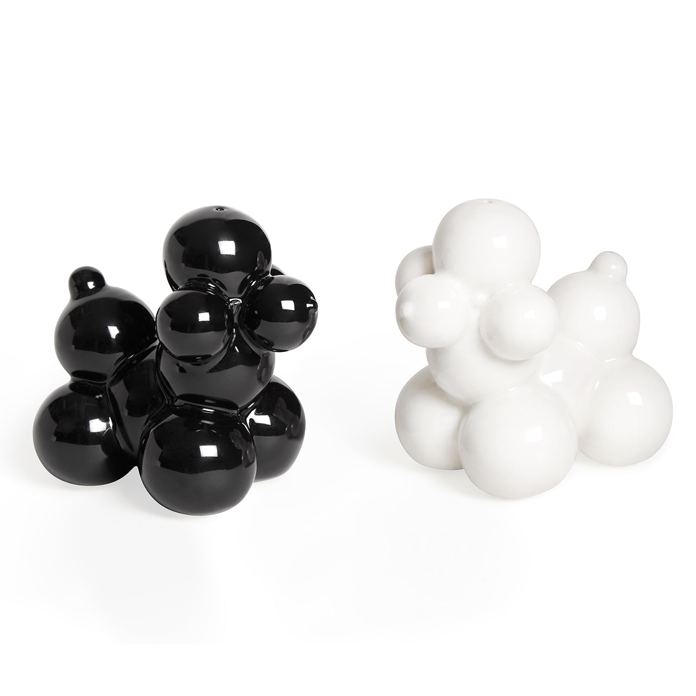 Poodle Salt & Pepper Set - Porcelain Dog Shakers