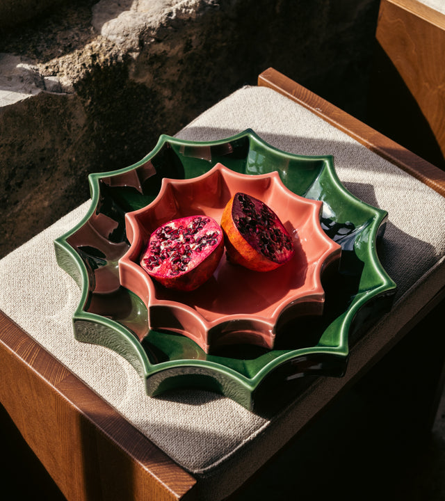 Tasca Décor Tray, Green, 34cm