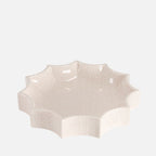 Tasca Décor Tray, White Crackle, 22cm