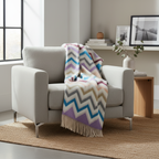 بطانية واتامو من الصوف المخلوط متعرجة مقاس 130×190 سم