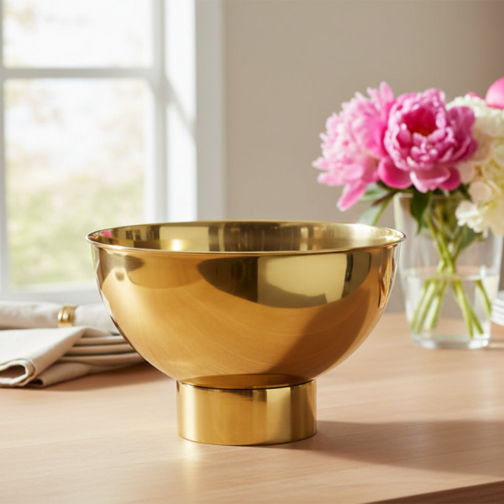 Gold Stainless Steel Champagne Bucket – Luxury Bar Accessory