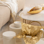Luxury Gold Leaf Tray – Large Aluminum Decorative Platter