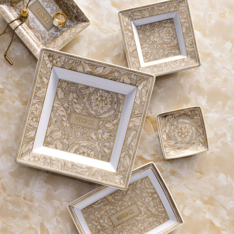 Barocco Beige Platter, 18cm