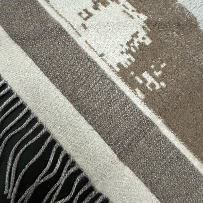 Dubai Cityscape Cashmere Wool Throw, 140x180cm