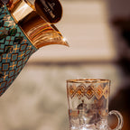 ترمس أمازونيا سعة 1 لتر، أوراق ذهبية ذهبية للمنزل