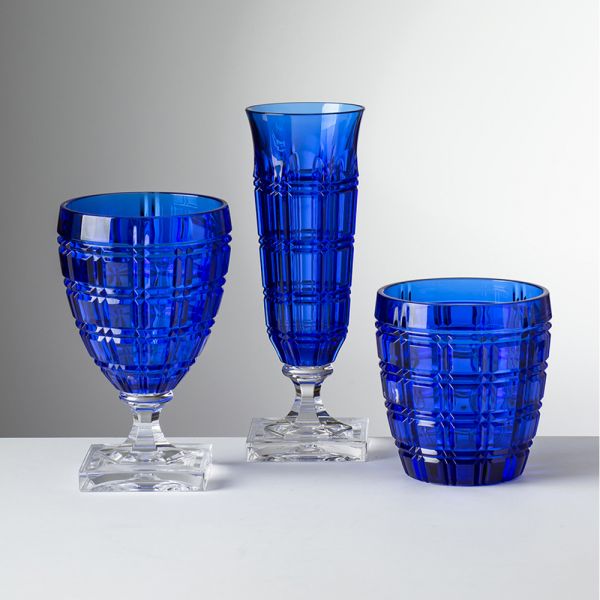 Winston Blue Acrylic Wine Glass