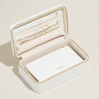 Maria Medium Zip Case, White, 21x13.5cm