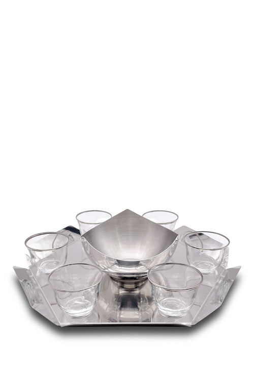 Alsamar Gahwa Cups set of 6 with Tray and Bowl - Maison7