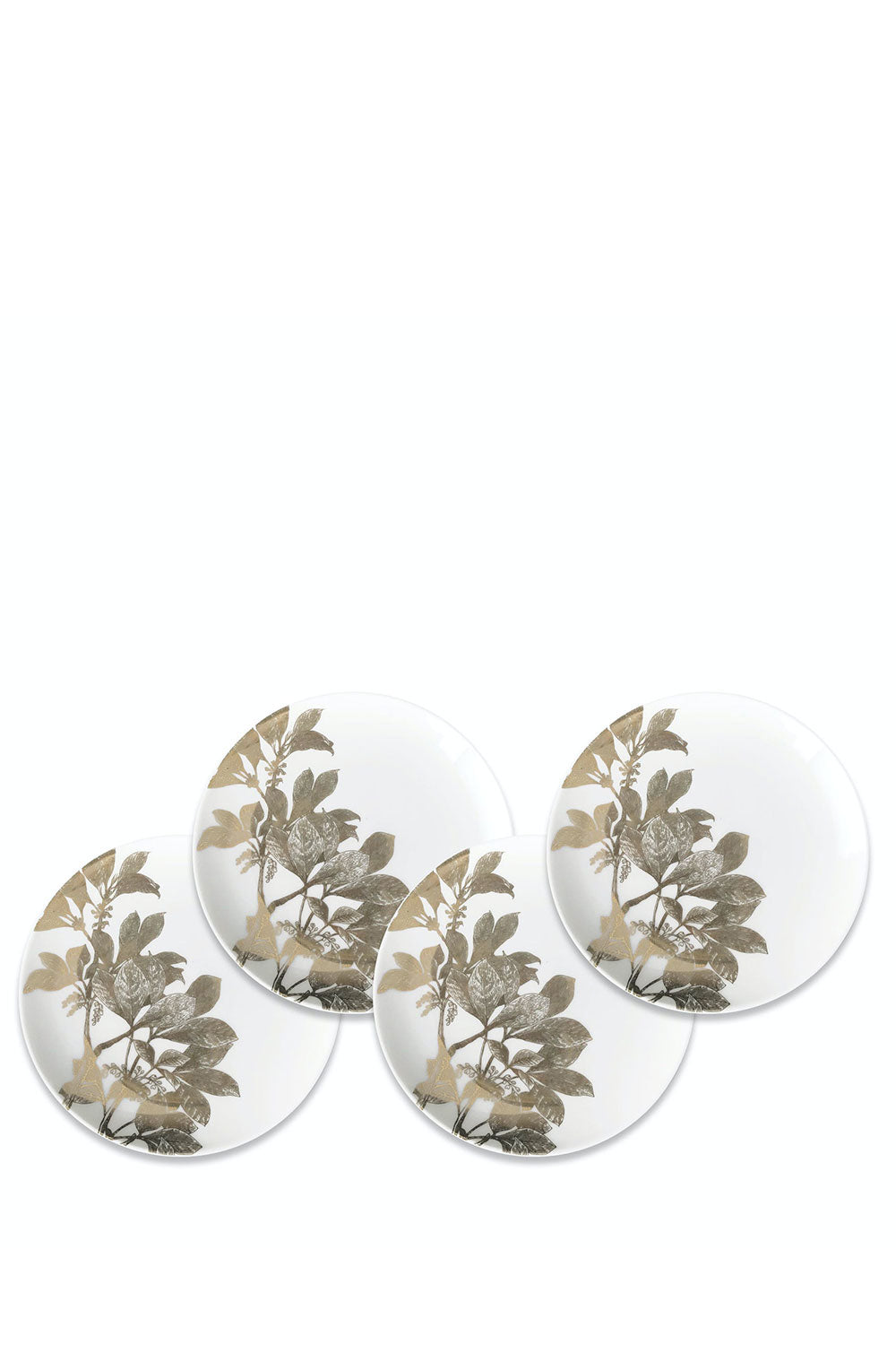 Arbor Gold Set Of 4 Canapé Plates, 16 cm - Maison7