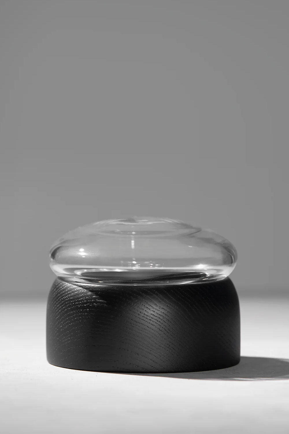 Boletus Glass, 12 cm, Black/Clear - Maison7
