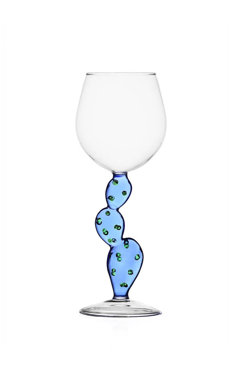 Cactus Blue Wine Glass, 350ml