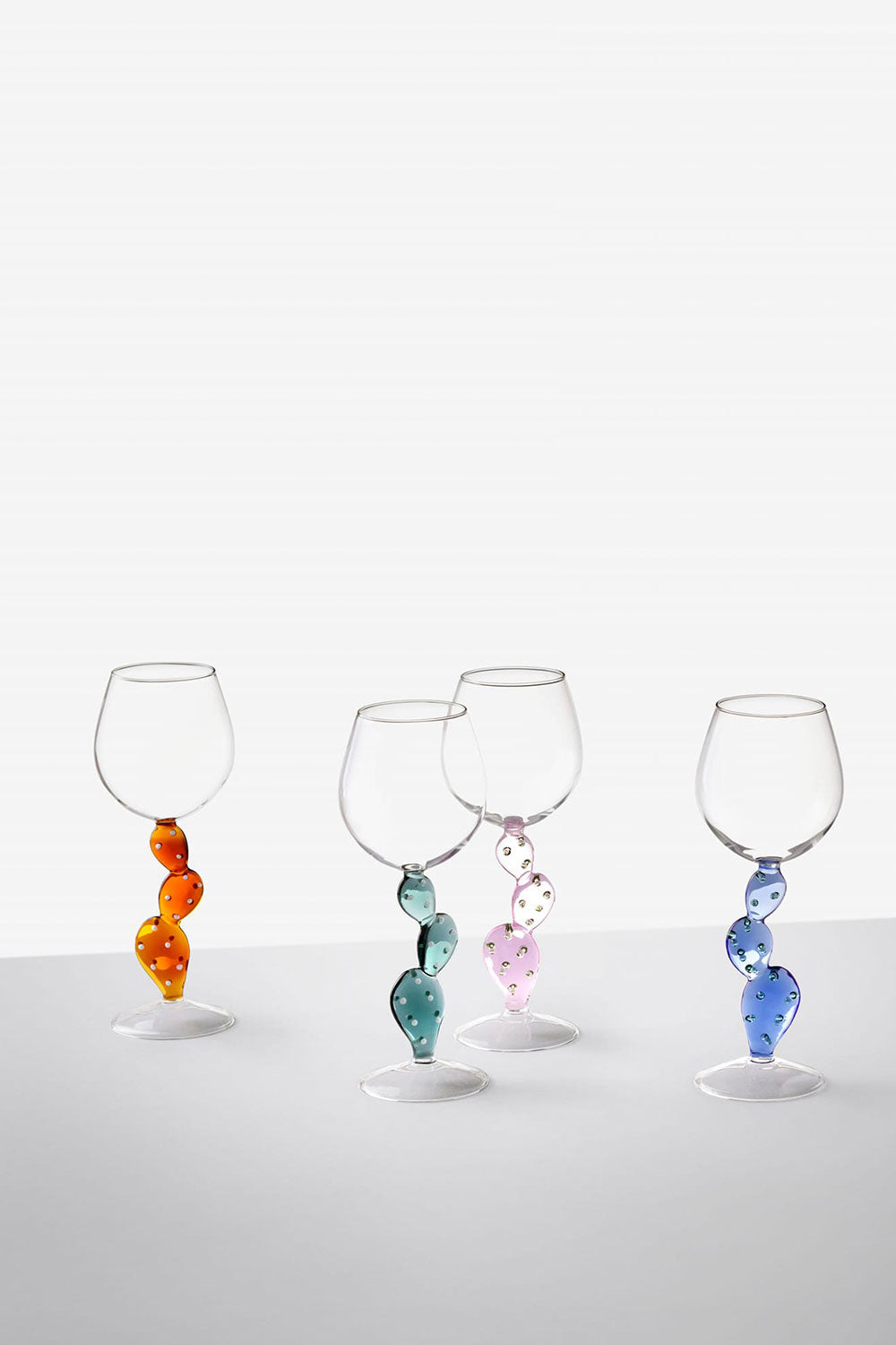 Blue Cactus Wine Glass, 350ml