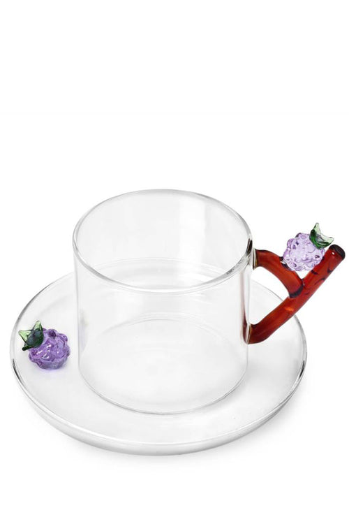 Fruit & Flowers Teacup & Saucer, 300ml
