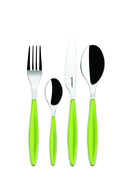 Feeling Cutlery Set of 24 Pieces, Olive Green - Maison7