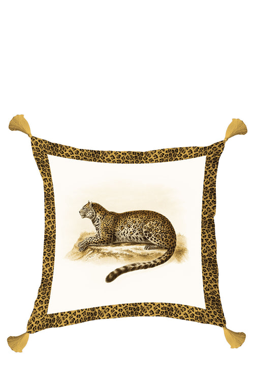 Menagerie Leopard Cushion