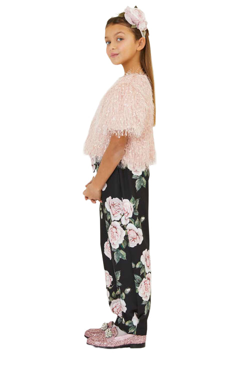 Rose print cady trousers - Maison7