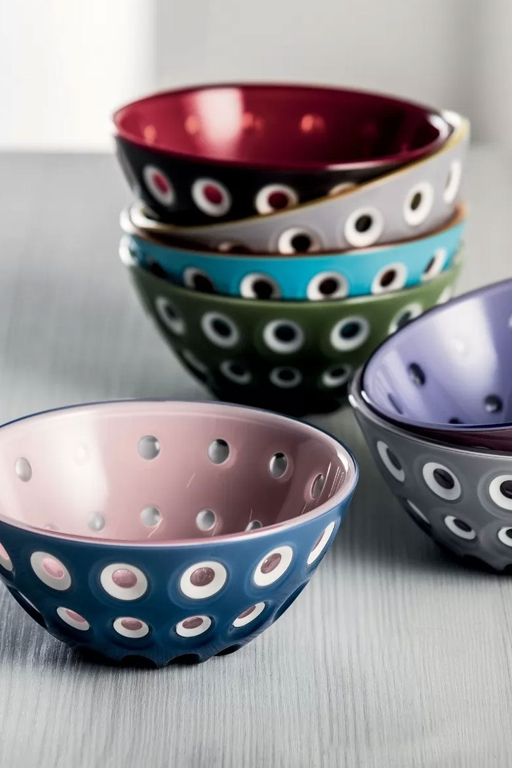 Murrine Pink & Blue Bowls Set Of 2, 12 cm - Maison7