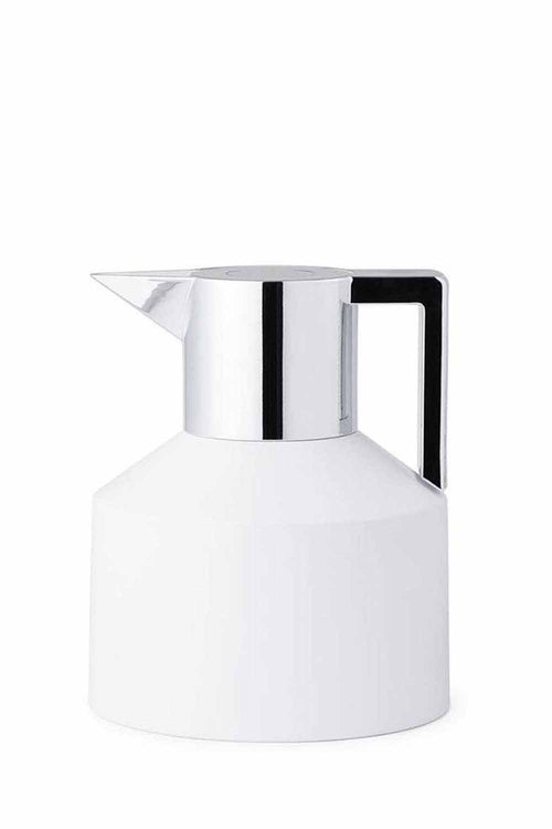 Geo Vacuum Flask White/Silver, 1L