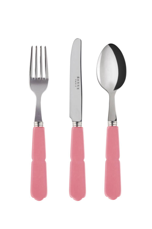 Gustave Kids Cutlery, Set of 3, Soft Pink