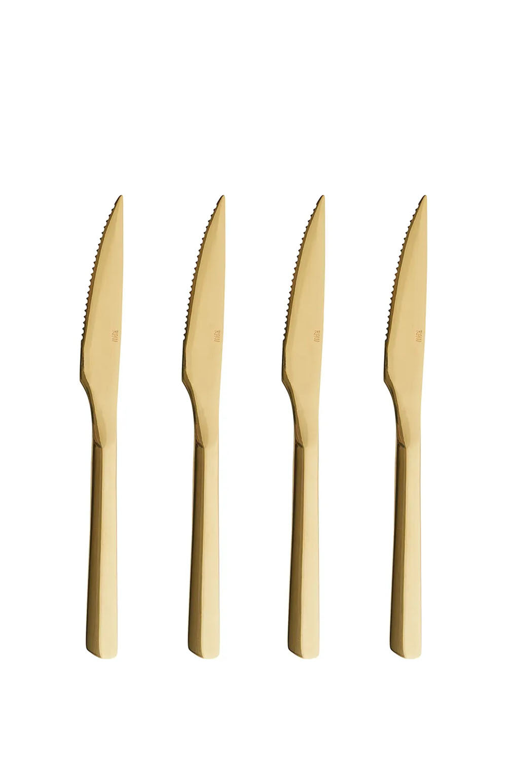 ​Set of 4 Steak knives, Gold - Maison7