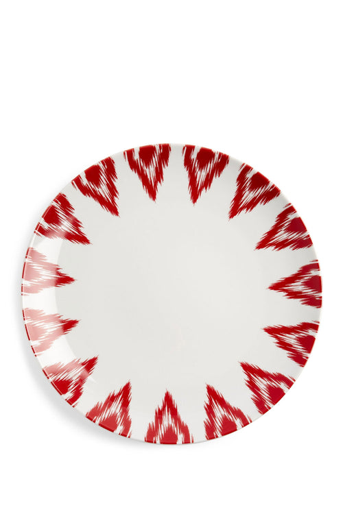 Uzbek Red Decorative Porcelain Plate, Ø 21Cm - Maison7